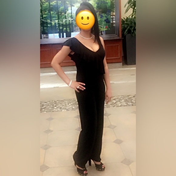 Bebe Black Romper/Jumpsuit Size 4 - Picture 3 of 5